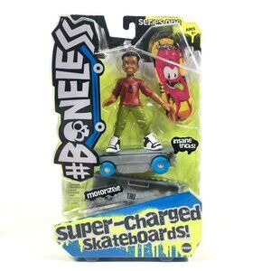 Boneless Motorized Super-Charged Skateboard Booker Skater Figure Series 1